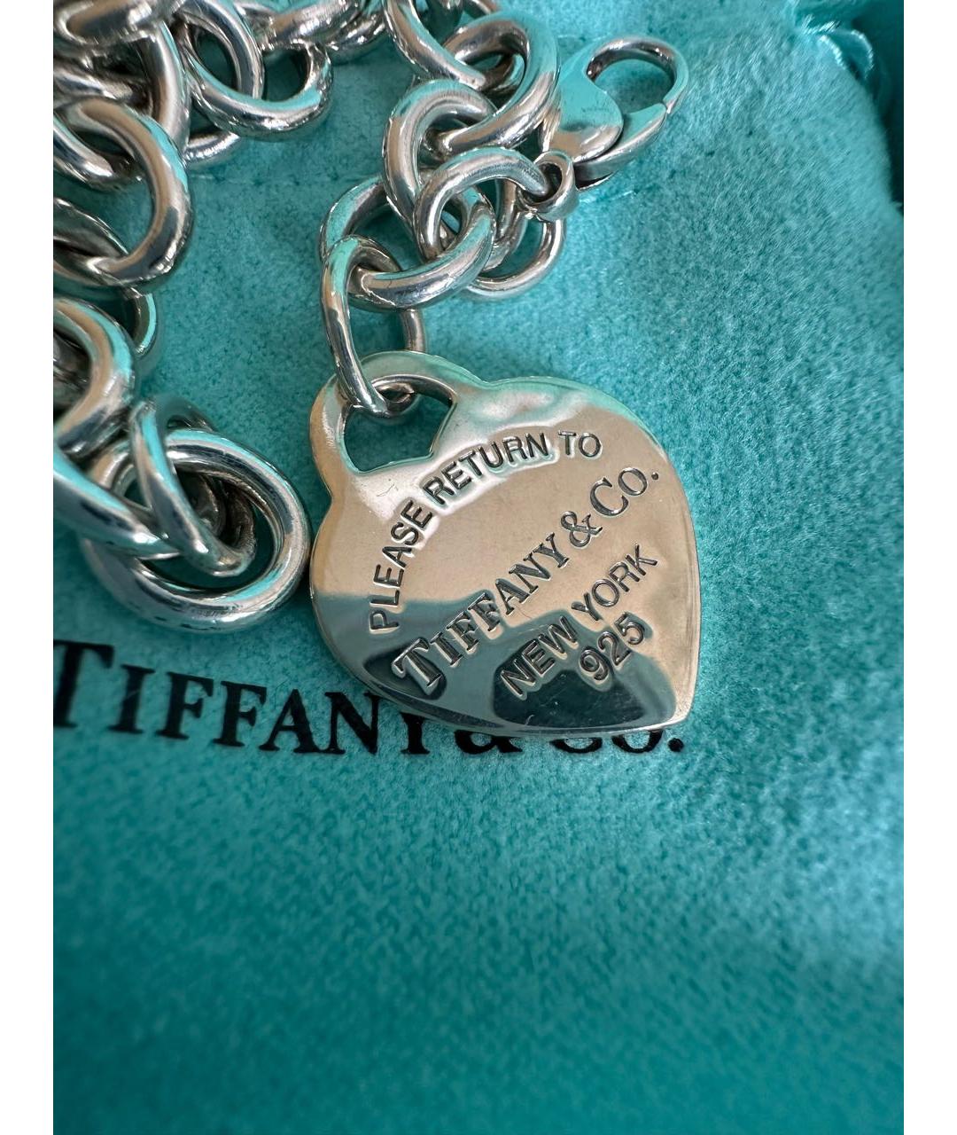 TIFFANY&CO Бирюзовый серебряный браслет, фото 4