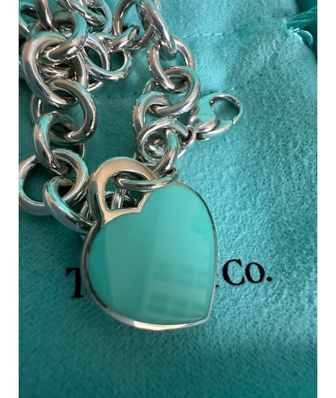 TIFFANY&CO Бирюзовый серебряный браслет, фото 3