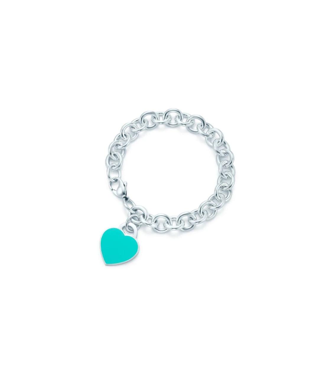 TIFFANY&CO Бирюзовый серебряный браслет, фото 7