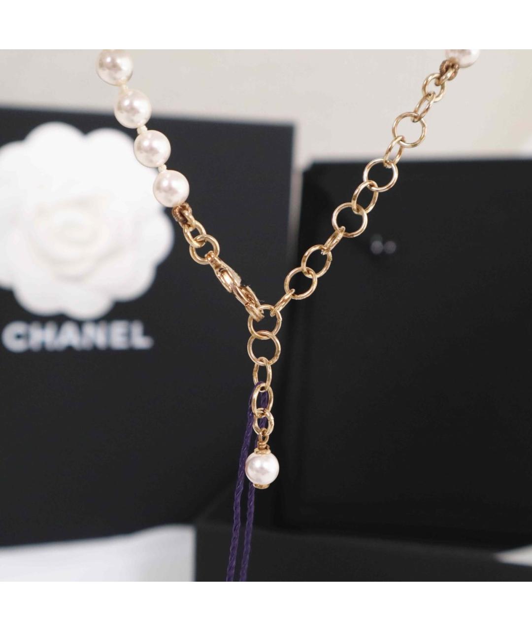 CHANEL Бежевое колье, фото 4