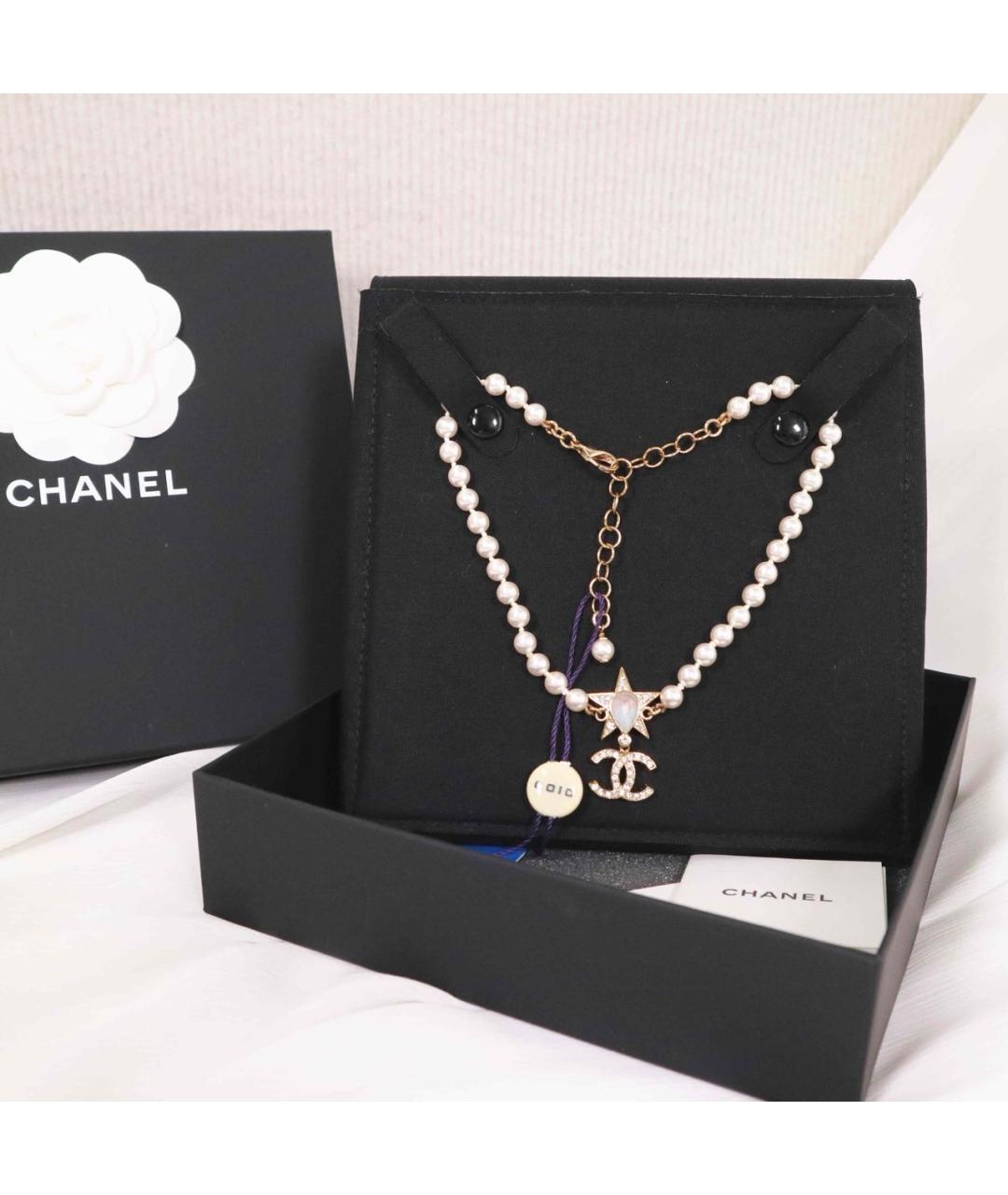 CHANEL Бежевое колье, фото 5