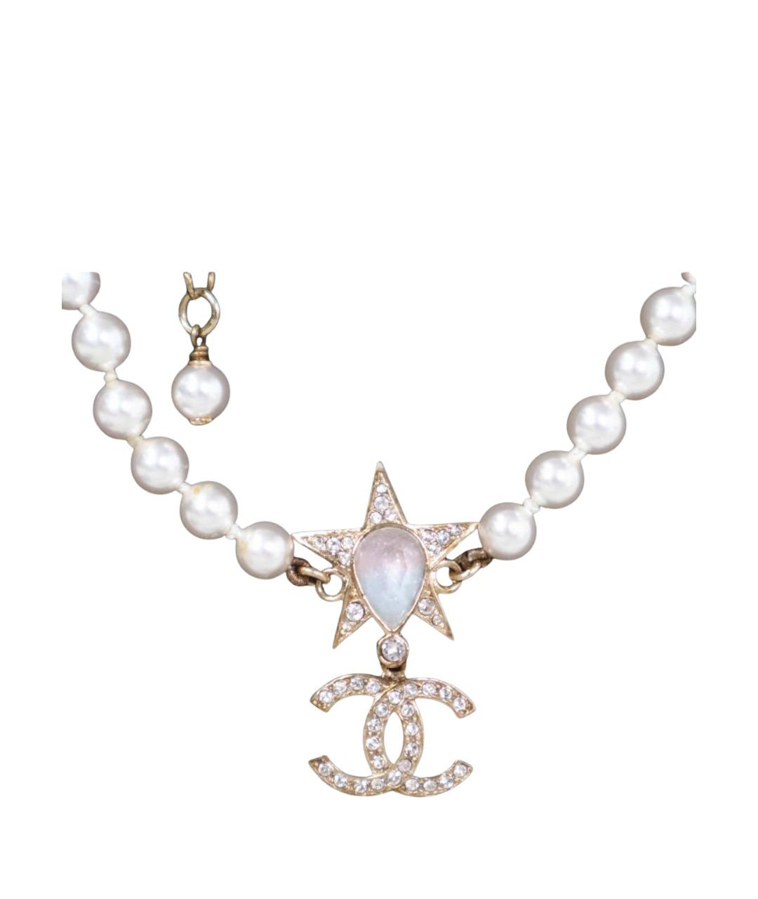 CHANEL Бежевое колье, фото 1