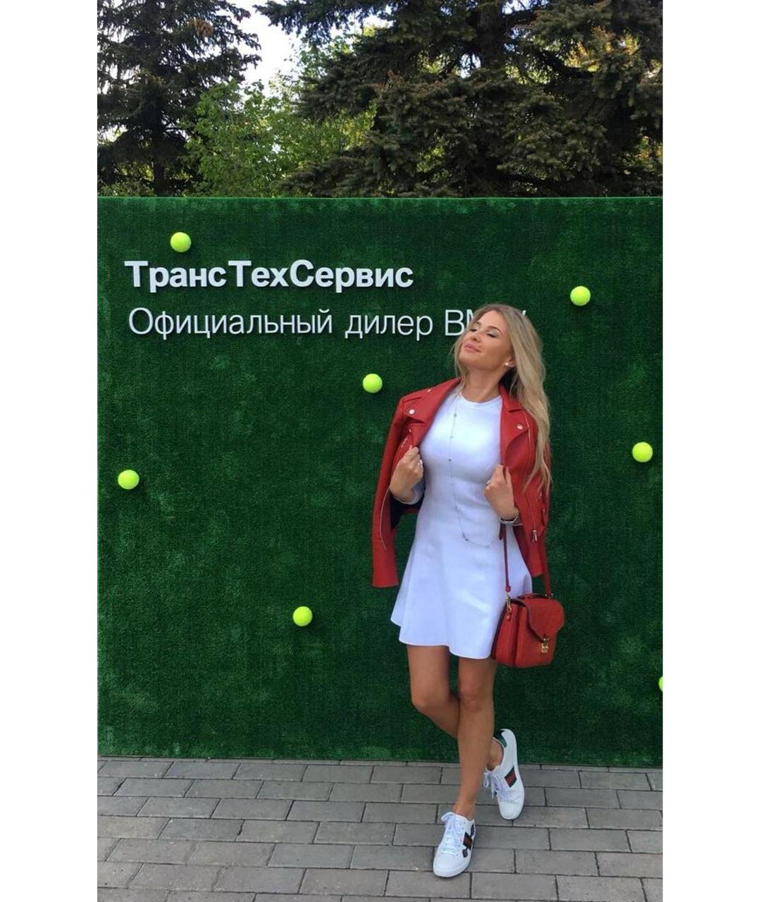 GUCCI Белые кожаные кеды, фото 6