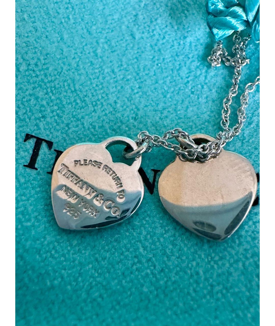 TIFFANY&CO Бирюзовое серебряное колье, фото 4