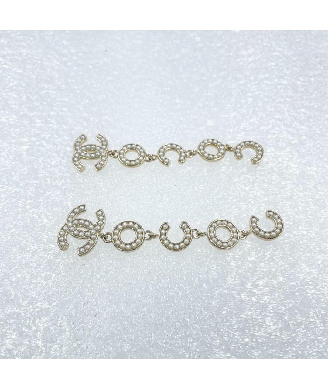 CHANEL Золотые серьги, фото 4