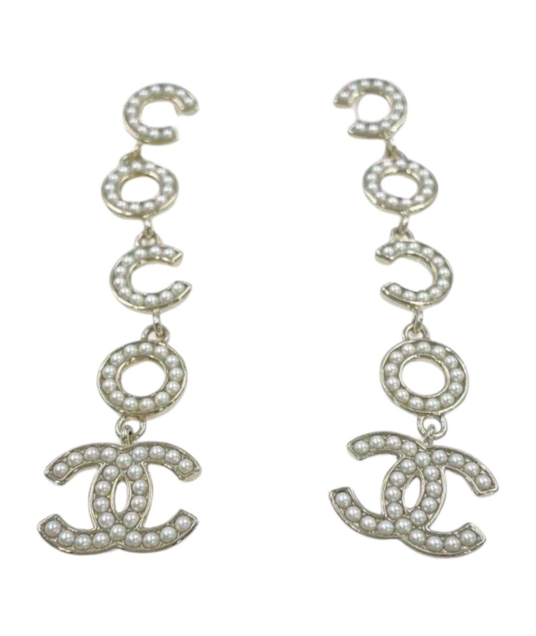 CHANEL Золотые серьги, фото 1