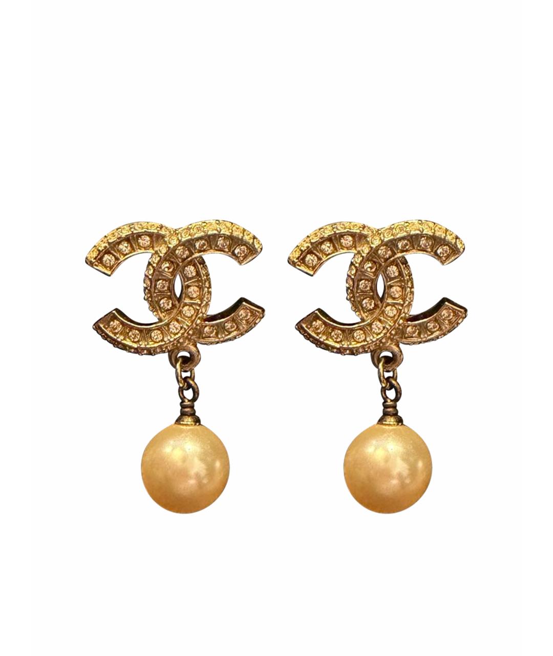CHANEL Золотые серьги, фото 1