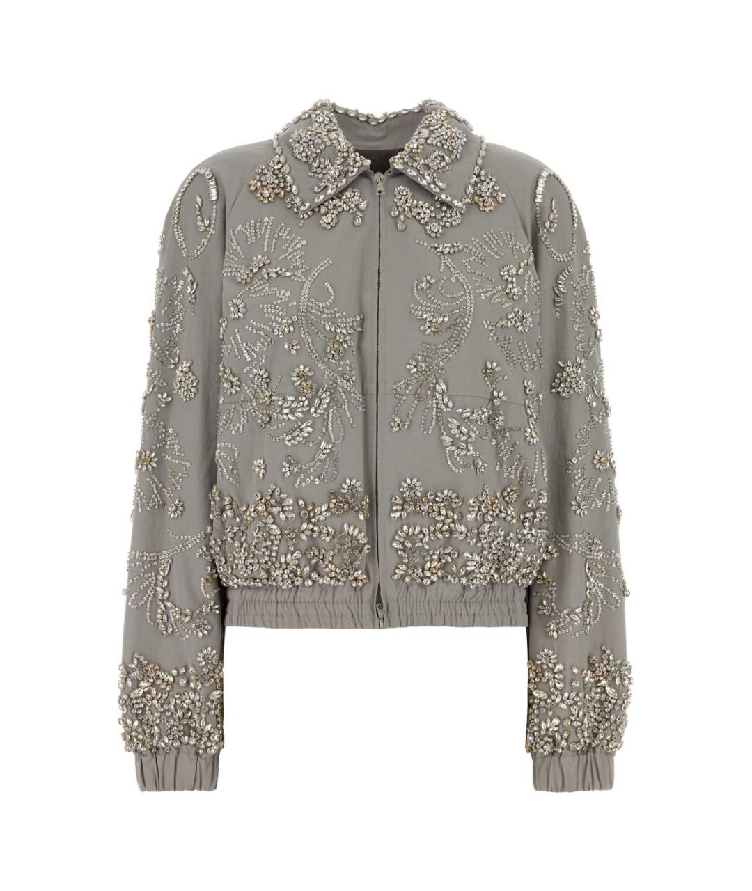 DRIES VAN NOTEN Серая хлопковая куртка, фото 1