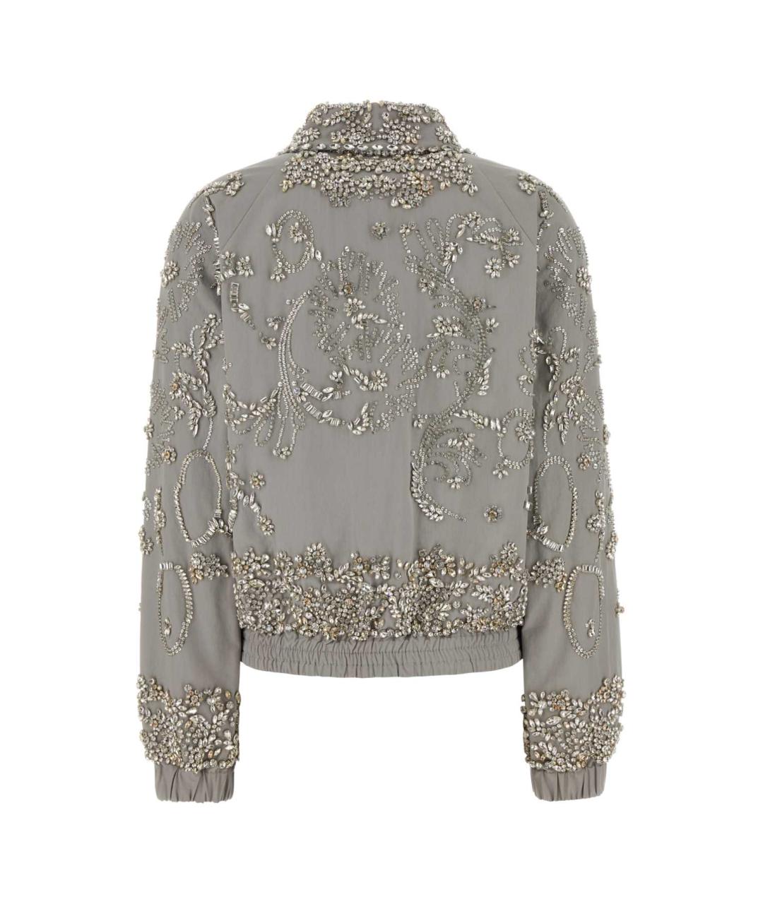 DRIES VAN NOTEN Серая хлопковая куртка, фото 2
