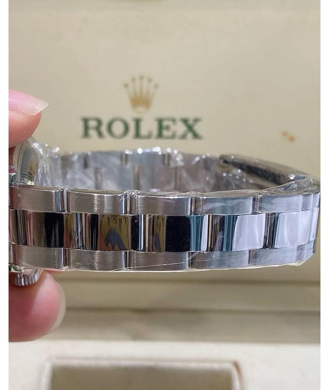 ROLEX Серебряные металлические часы, фото 5