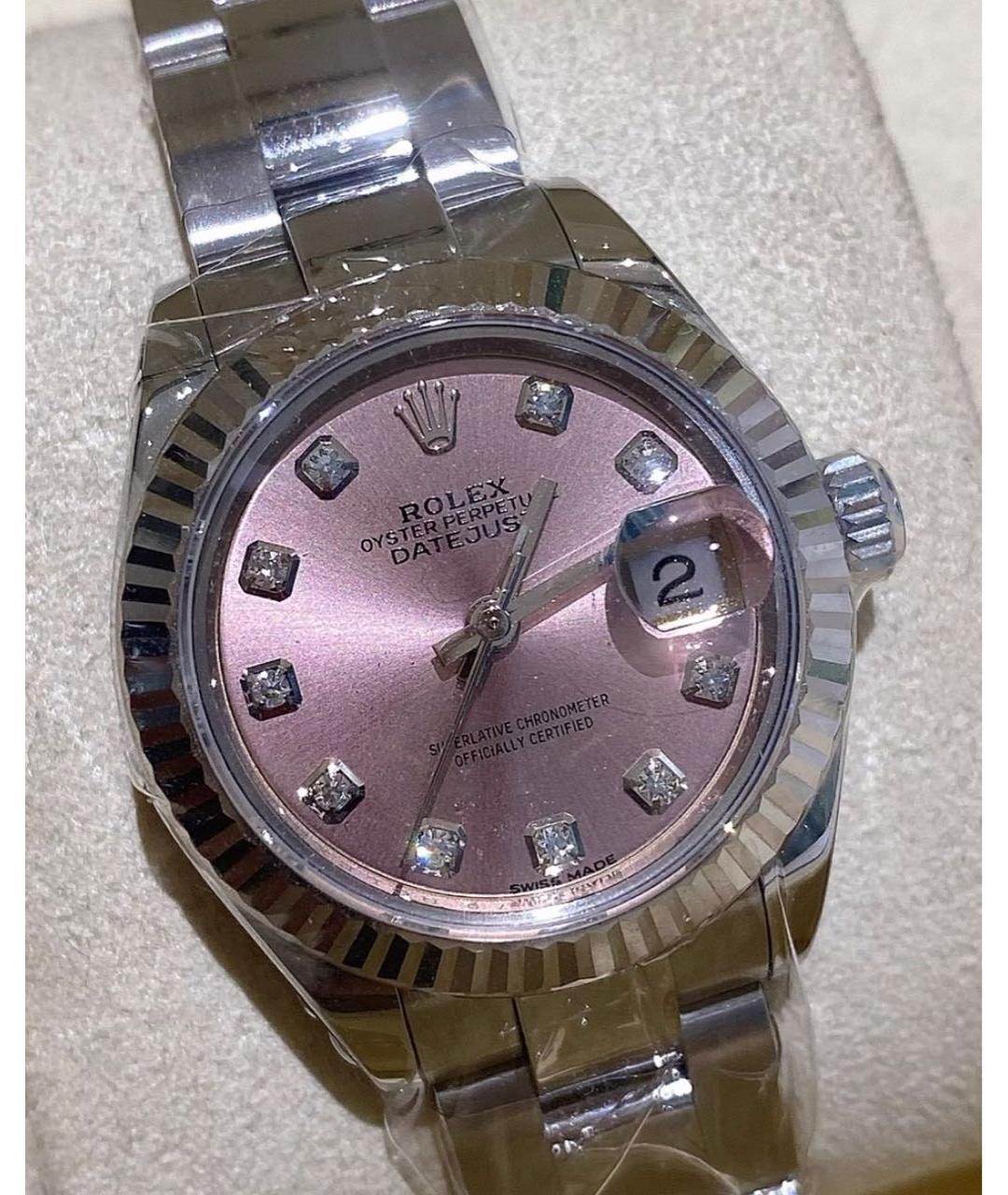 ROLEX Серебряные металлические часы, фото 3