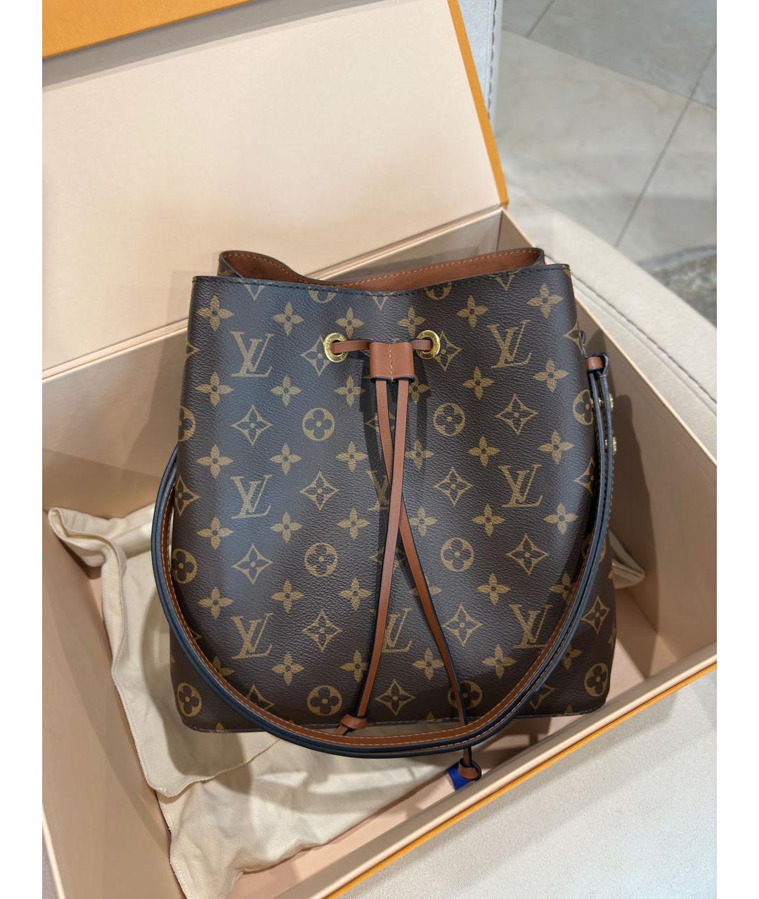 LOUIS VUITTON Коричневая сумка через плечо, фото 2