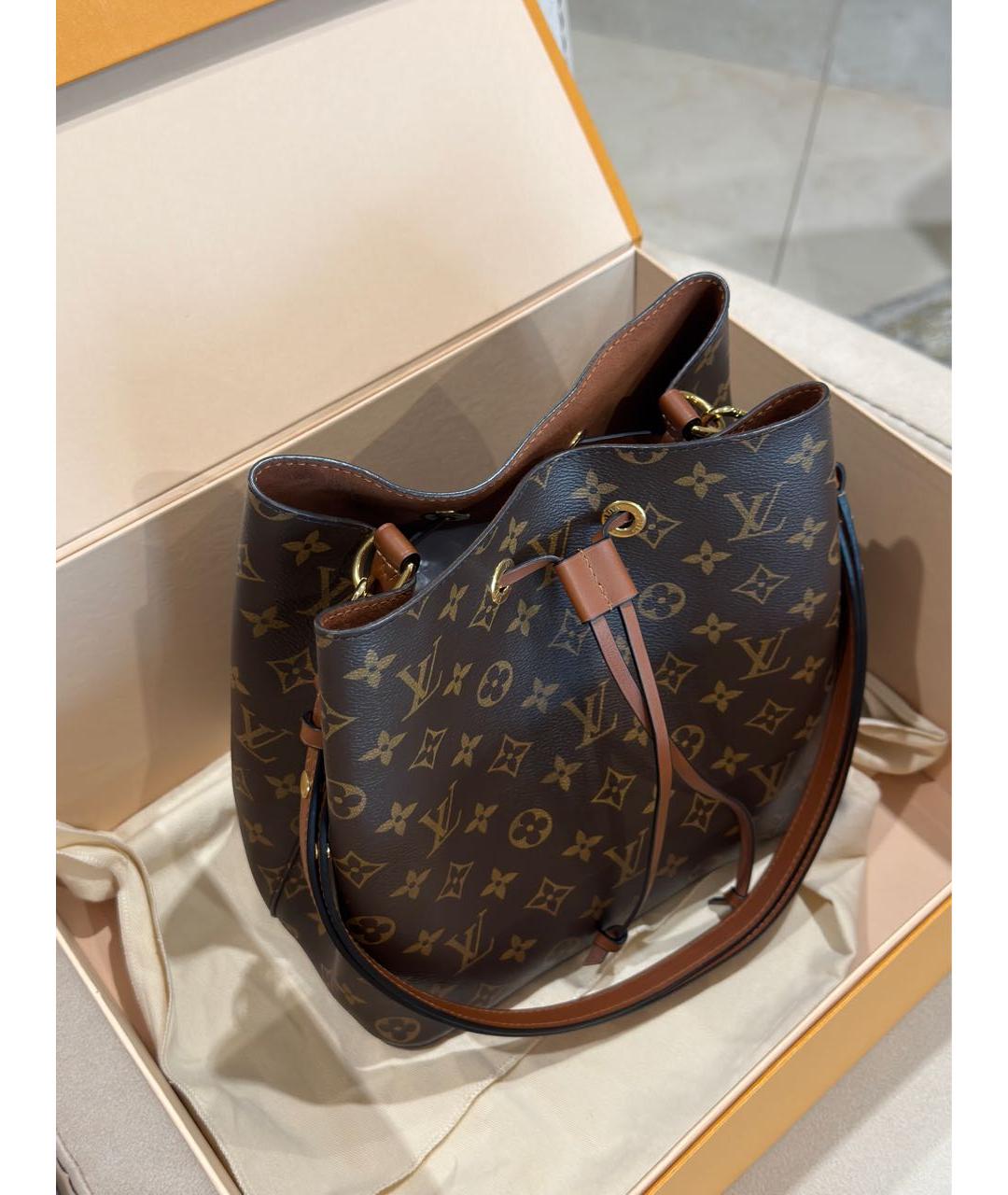 LOUIS VUITTON Коричневая сумка через плечо, фото 3