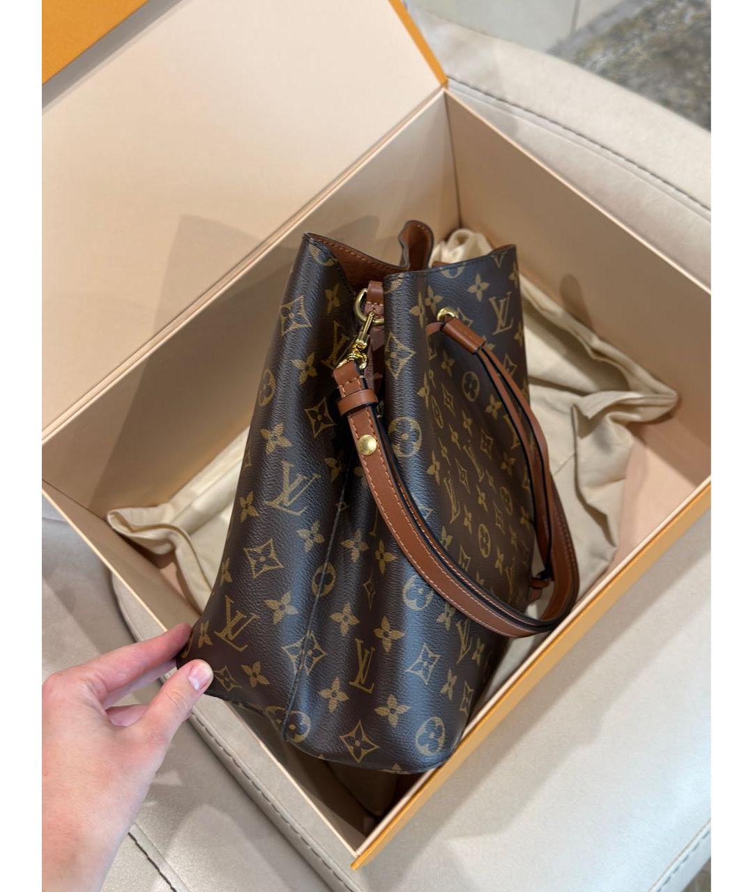 LOUIS VUITTON Коричневая сумка через плечо, фото 4