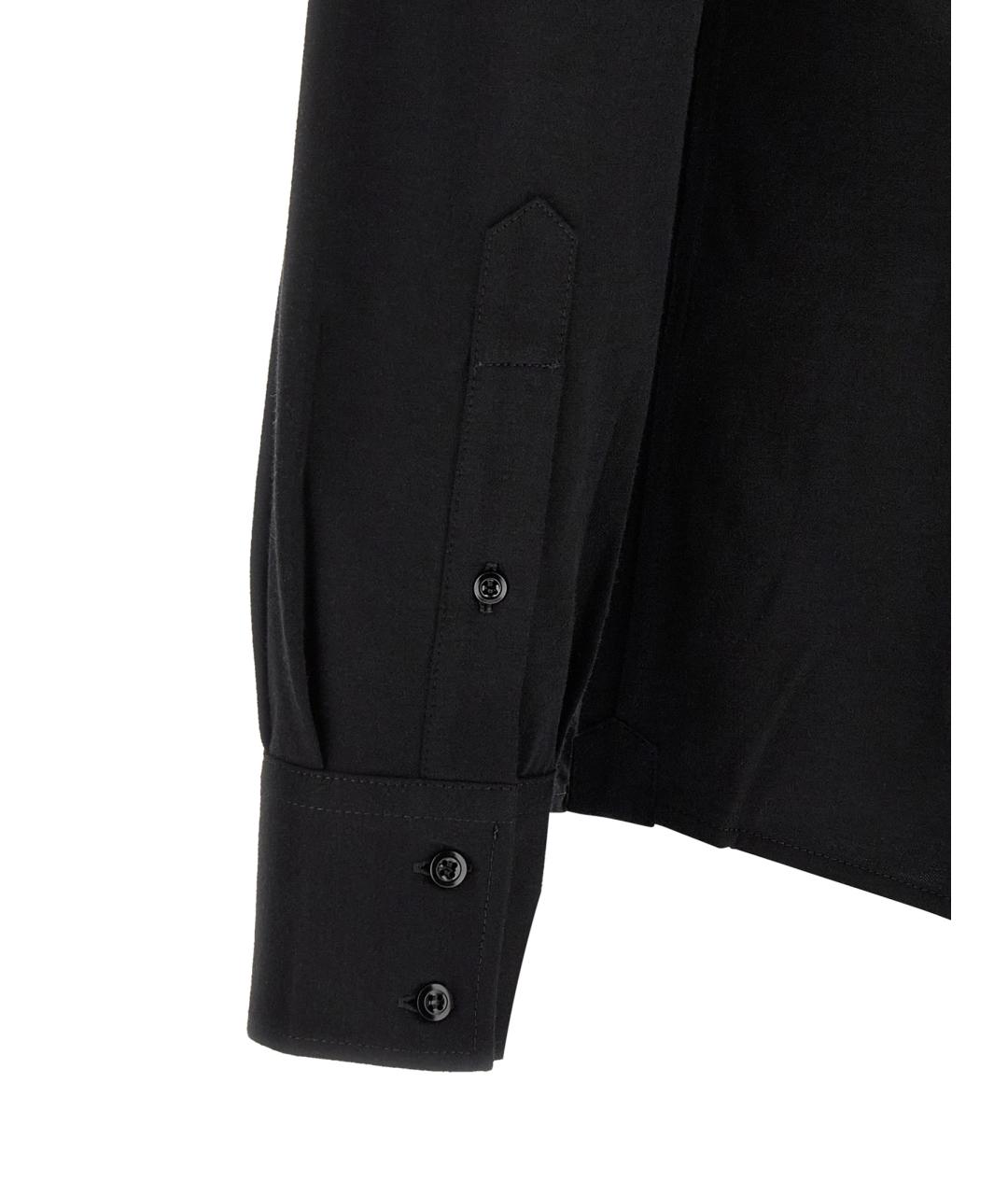 BRUNELLO CUCINELLI Черная хлопковая классическая рубашка, фото 4