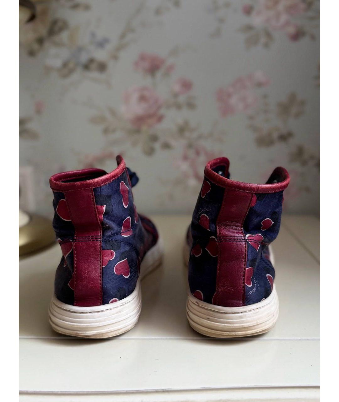GUCCI Мульти кожаные кеды, фото 4