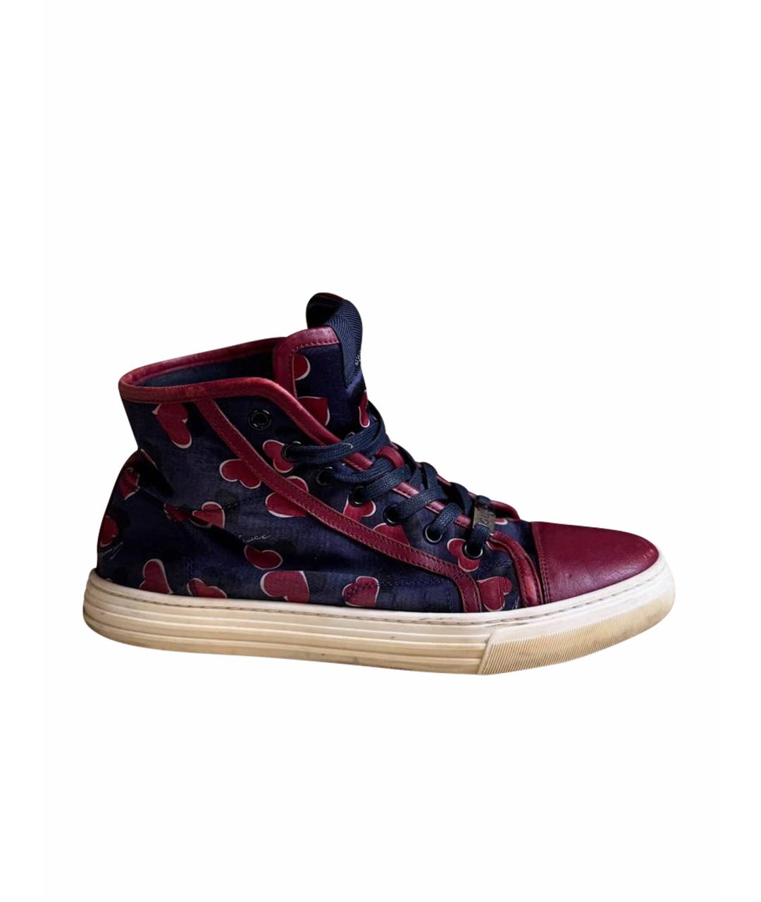 GUCCI Мульти кожаные кеды, фото 1