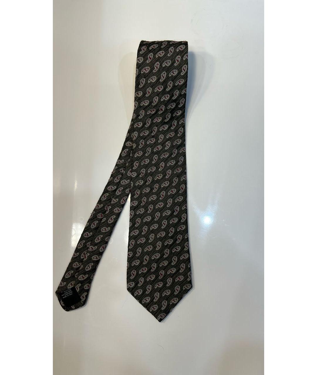 HUGO BOSS Хаки шерстяной галстук, фото 4