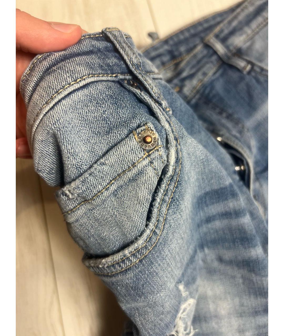 DSQUARED2 Синие хлопковые джинсы, фото 5