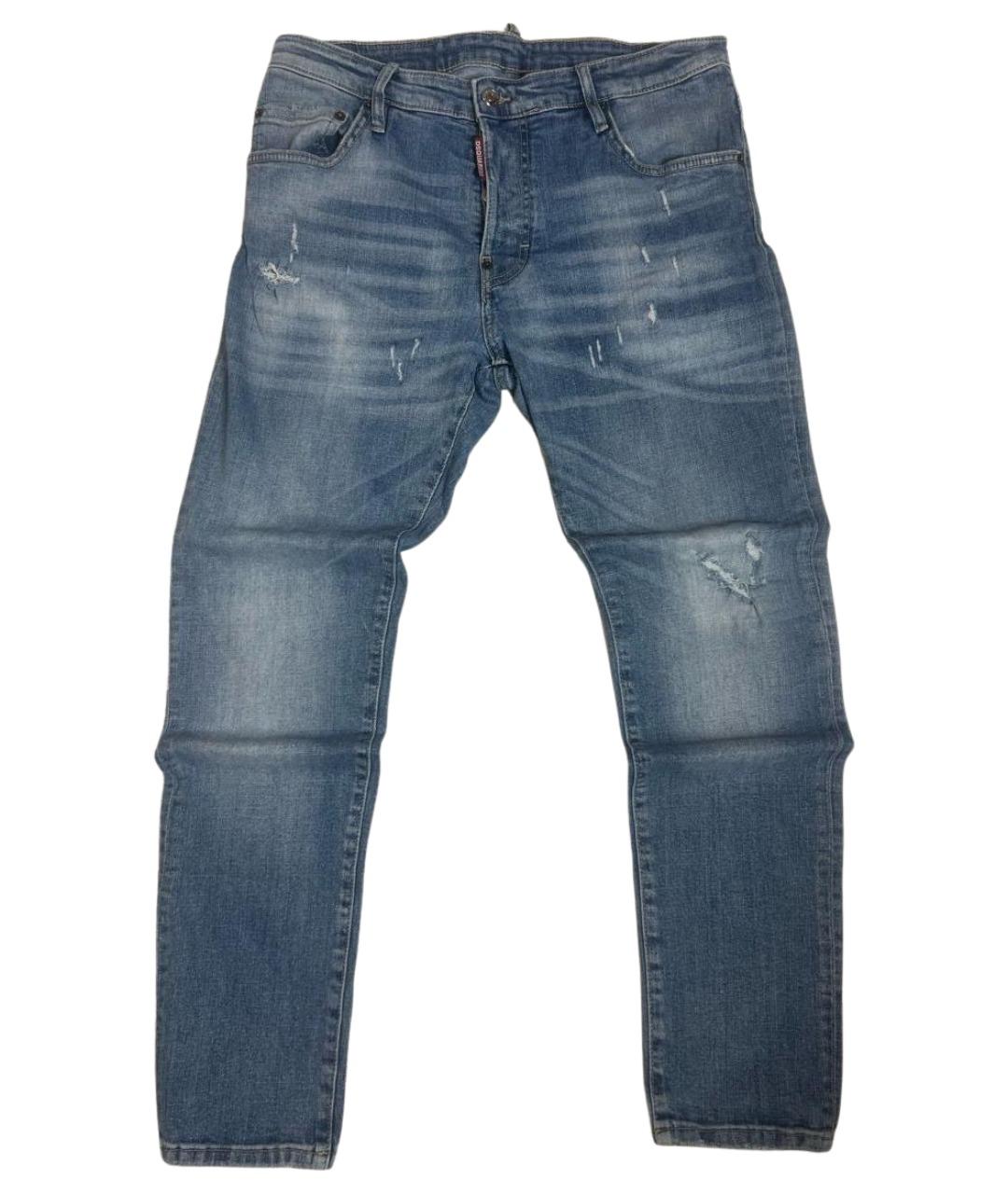DSQUARED2 Синие хлопковые джинсы, фото 1