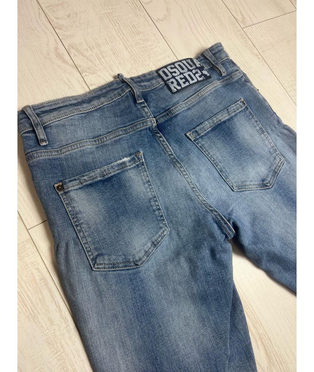 DSQUARED2 Синие хлопковые джинсы, фото 2