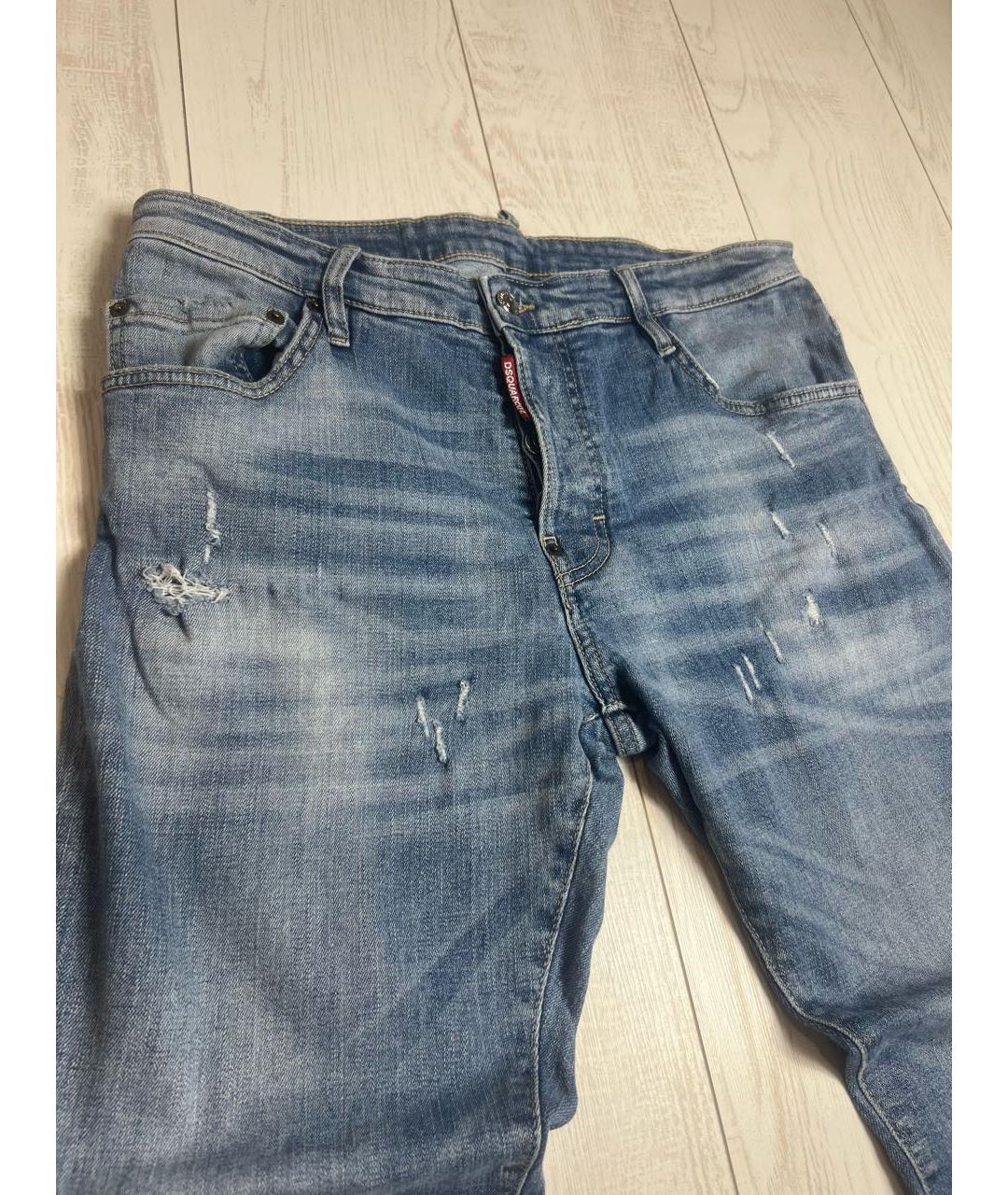 DSQUARED2 Синие хлопковые джинсы, фото 3