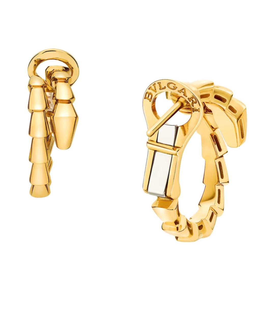 BVLGARI Золотые серьги из желтого золота, фото 2