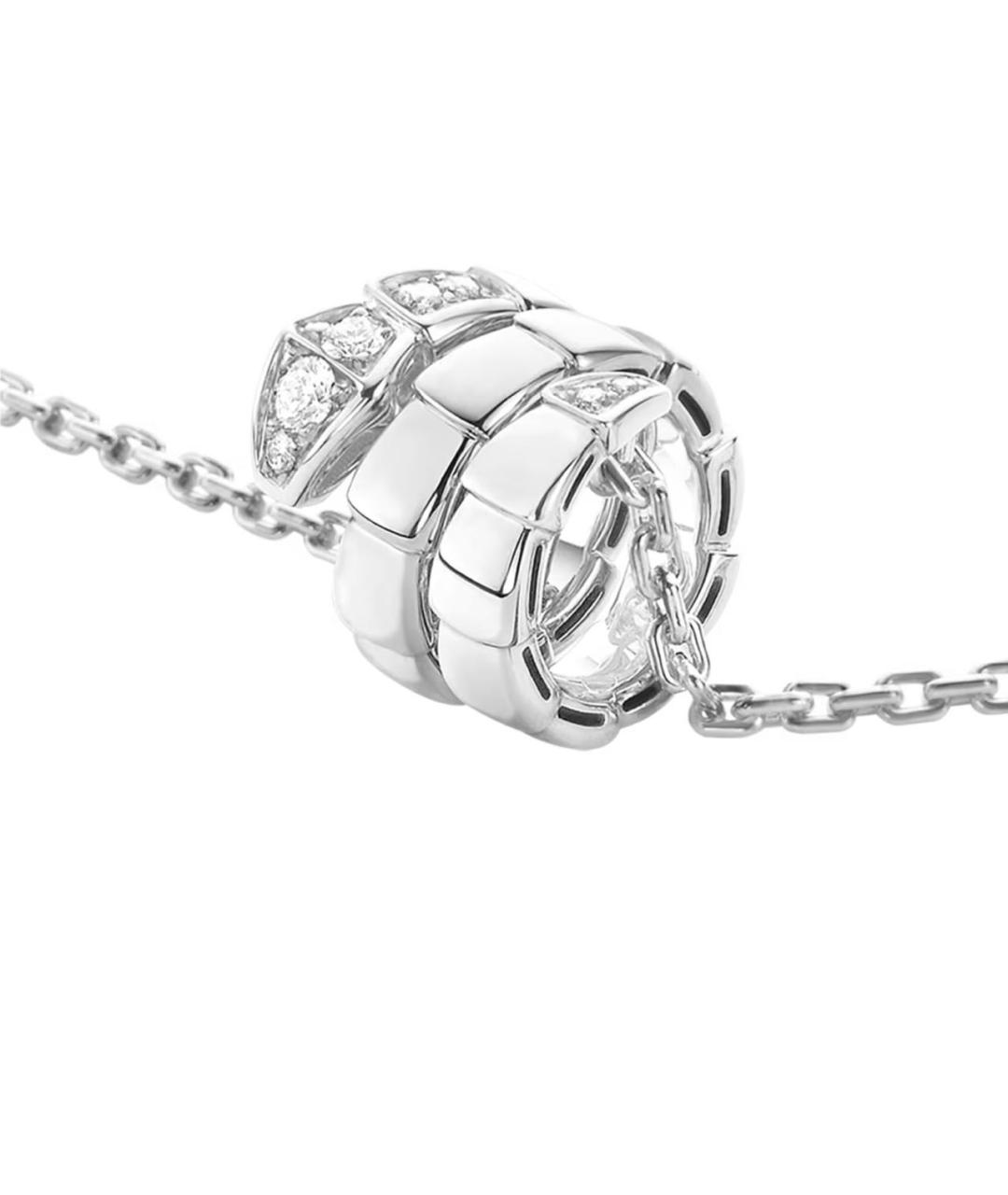 BVLGARI Серебряное колье из белого золота, фото 3
