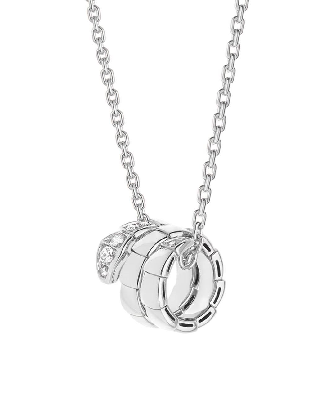 BVLGARI Серебряное колье из белого золота, фото 1