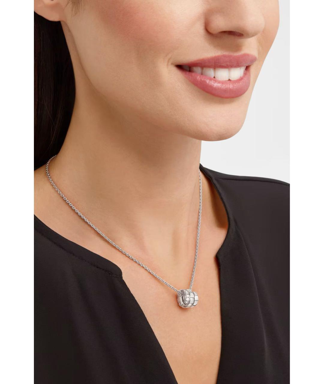BVLGARI Серебряное колье из белого золота, фото 4