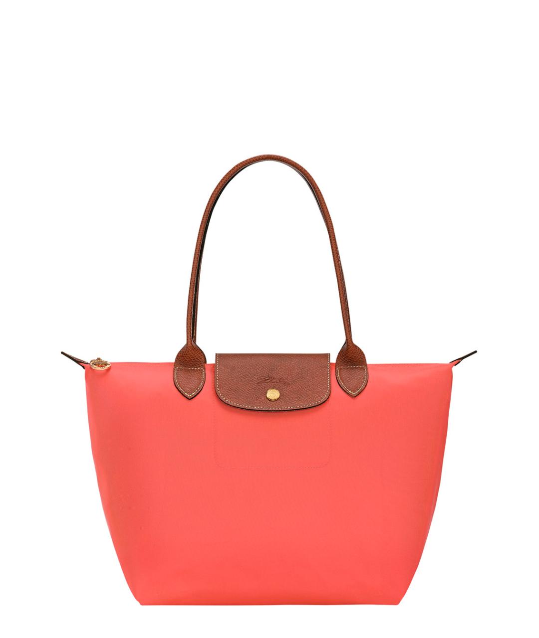LONGCHAMP Красная тканевая сумка тоут, фото 1