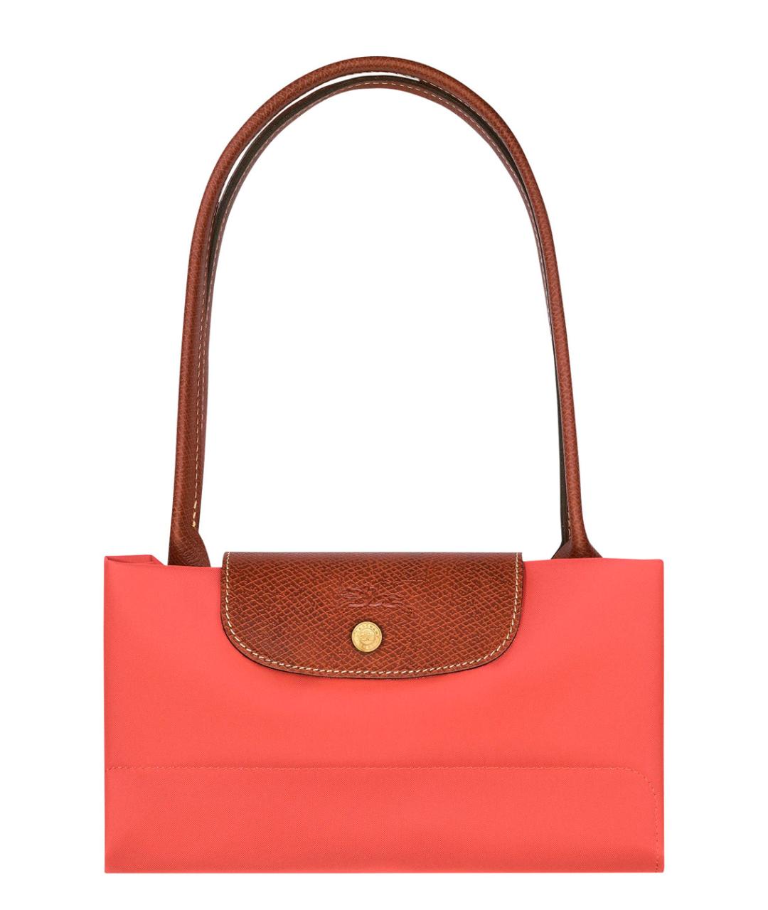LONGCHAMP Красная тканевая сумка тоут, фото 4