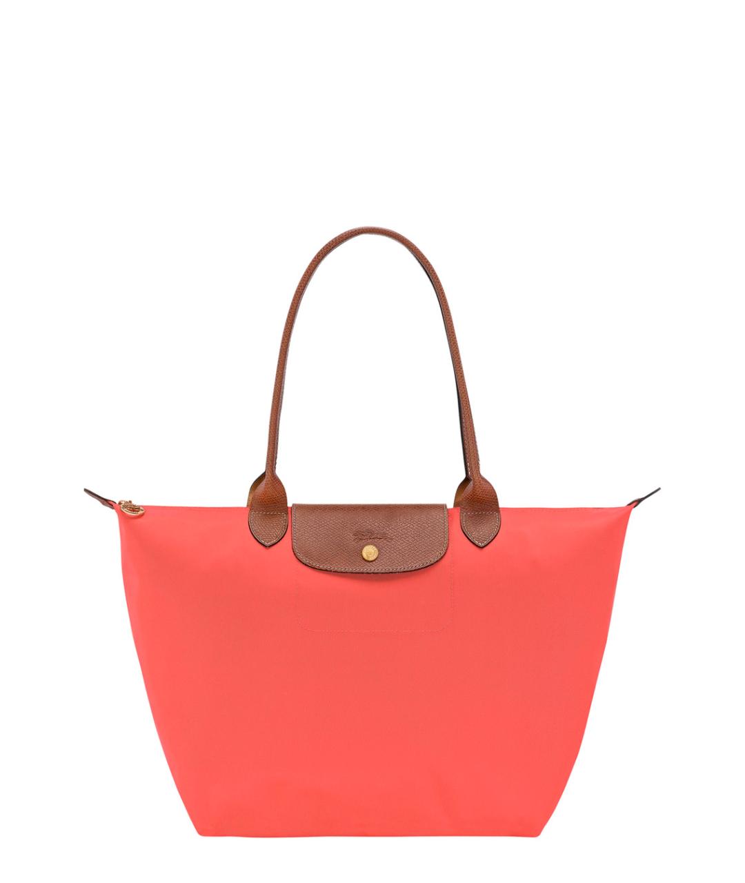 LONGCHAMP Красная тканевая сумка тоут, фото 1