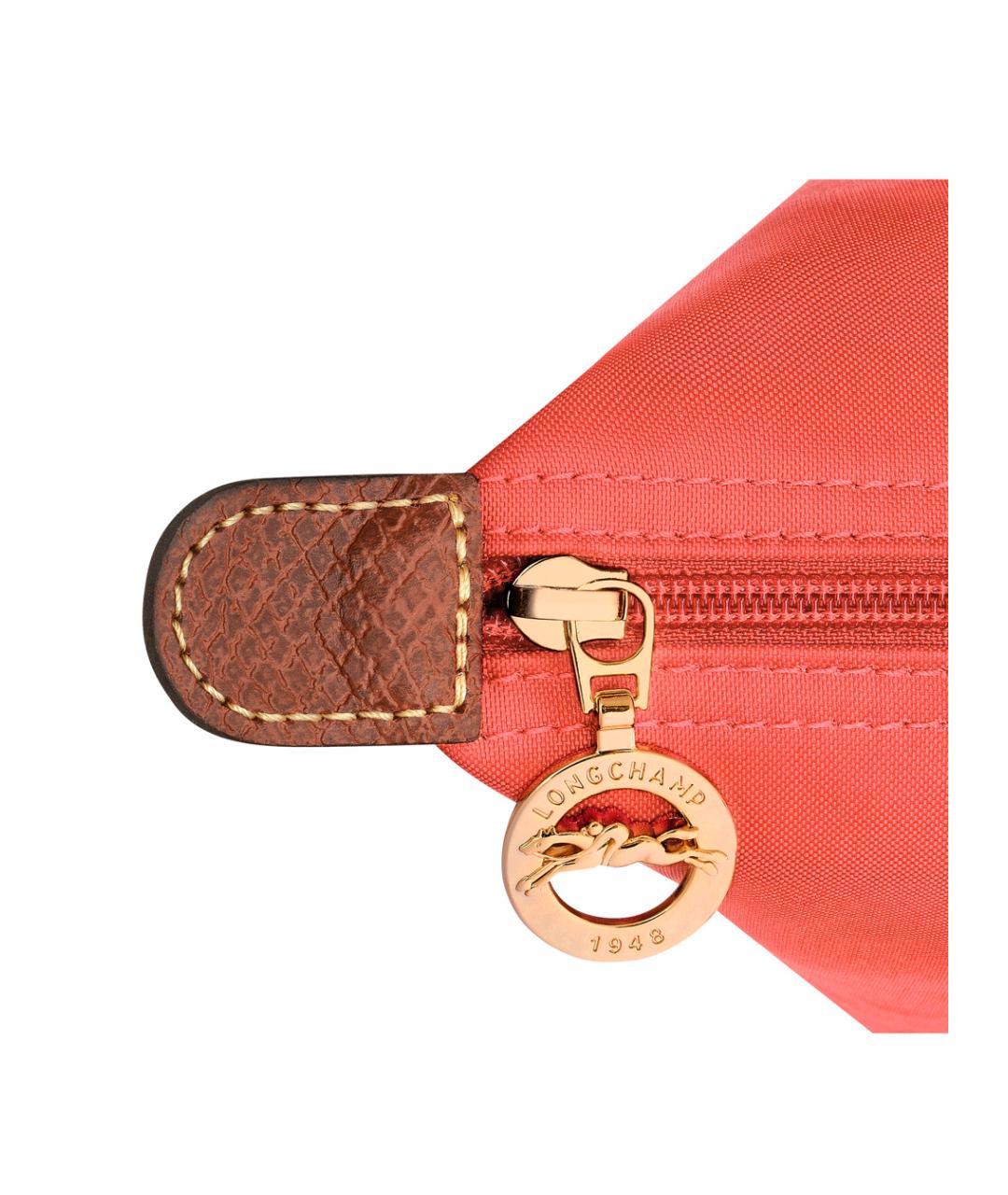 LONGCHAMP Красная тканевая сумка тоут, фото 3