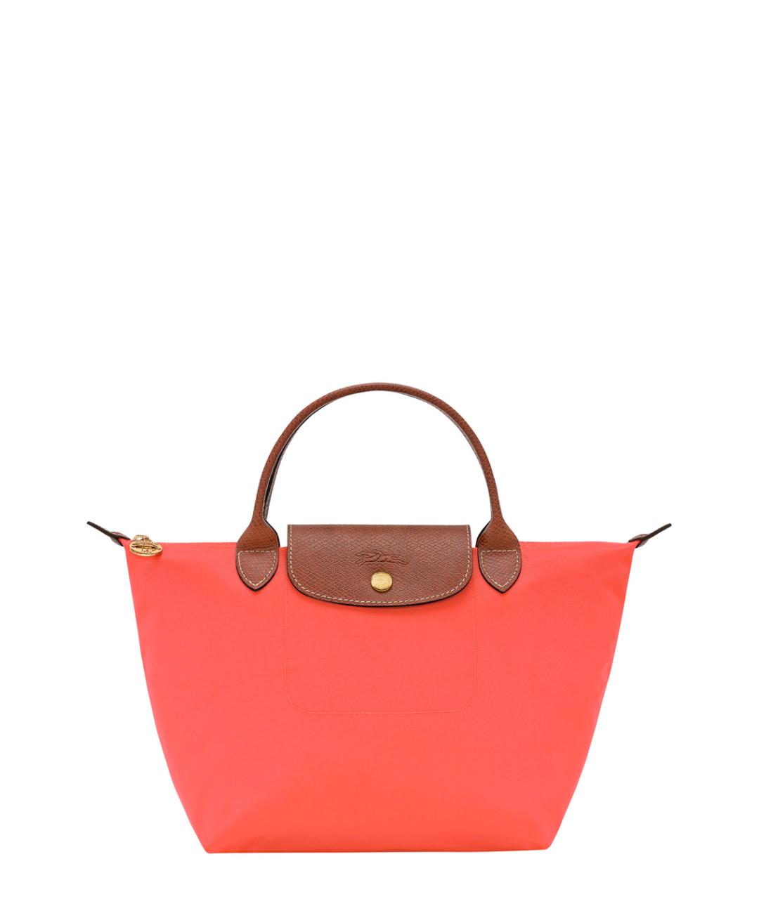 LONGCHAMP Красная тканевая сумка тоут, фото 1