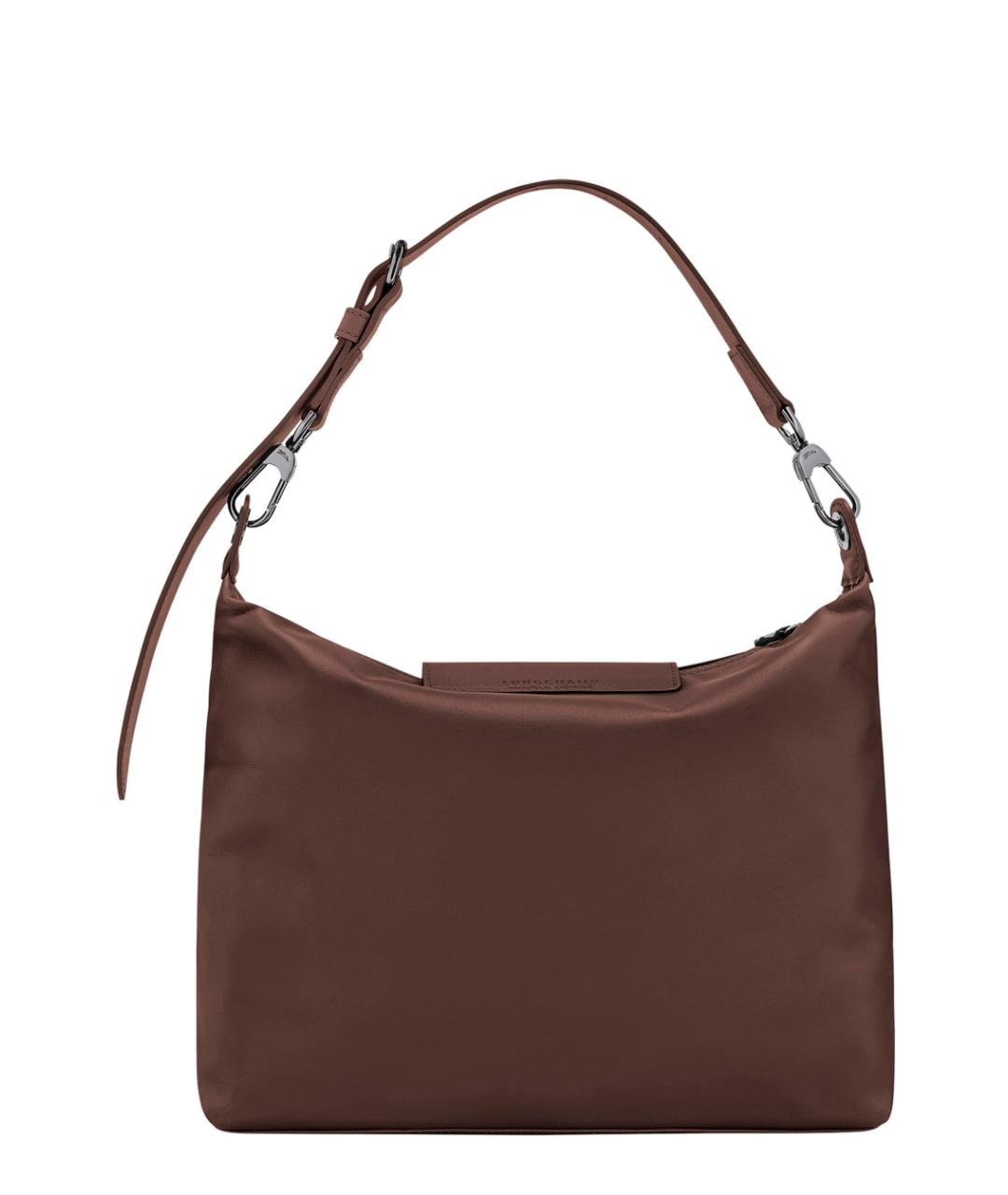 LONGCHAMP Коричневая кожаная сумка через плечо, фото 2