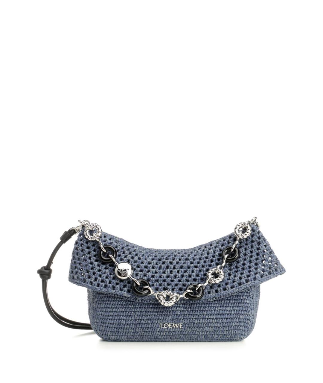 LOEWE Голубая кожаная сумка через плечо, фото 1