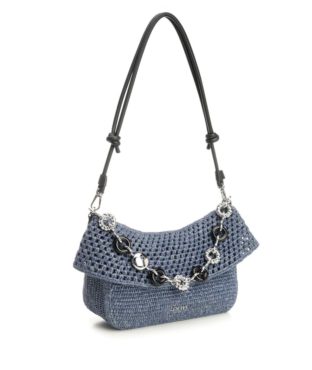 LOEWE Голубая кожаная сумка через плечо, фото 2
