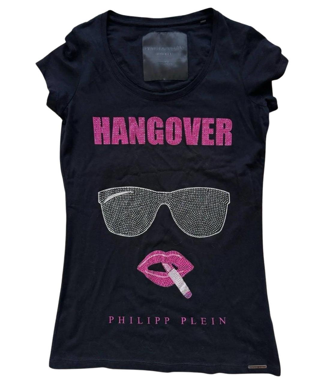 PHILIPP PLEIN Черная хлопковая футболка, фото 1