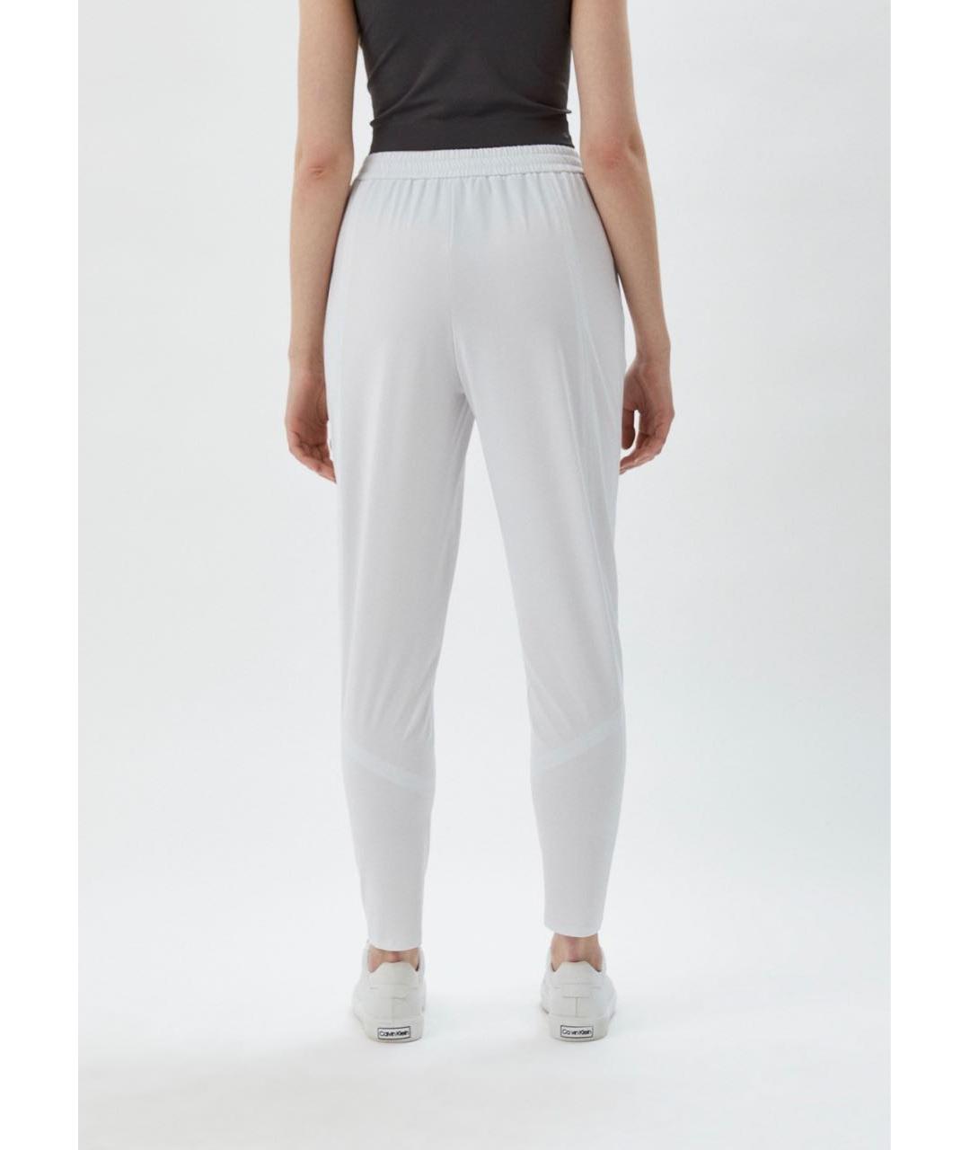 MAX MARA Белые полиэстеровые спортивные брюки и шорты, фото 8