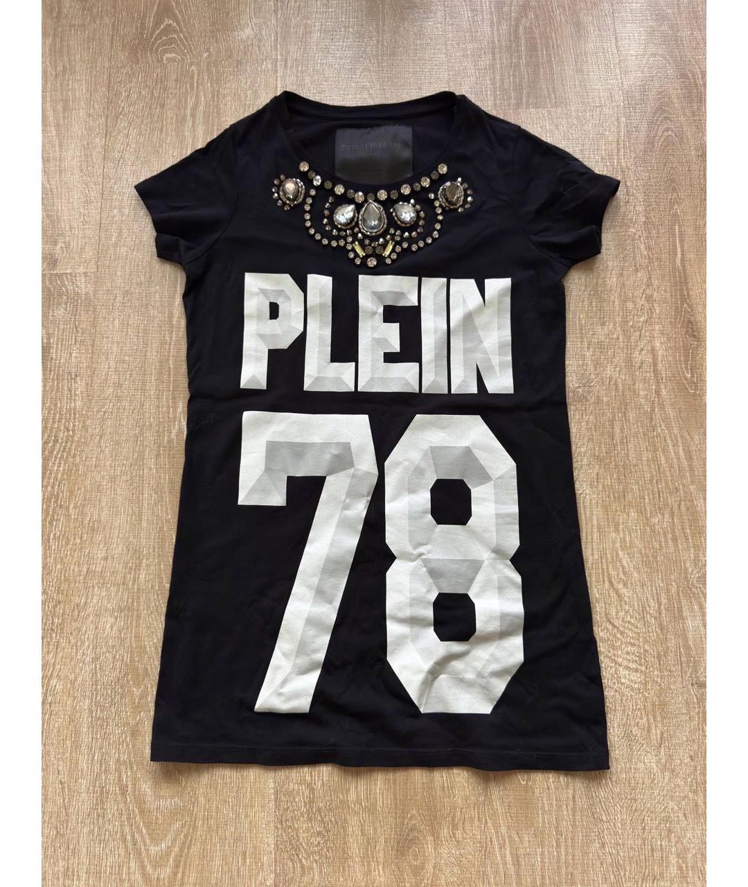 PHILIPP PLEIN Черная хлопковая футболка, фото 6