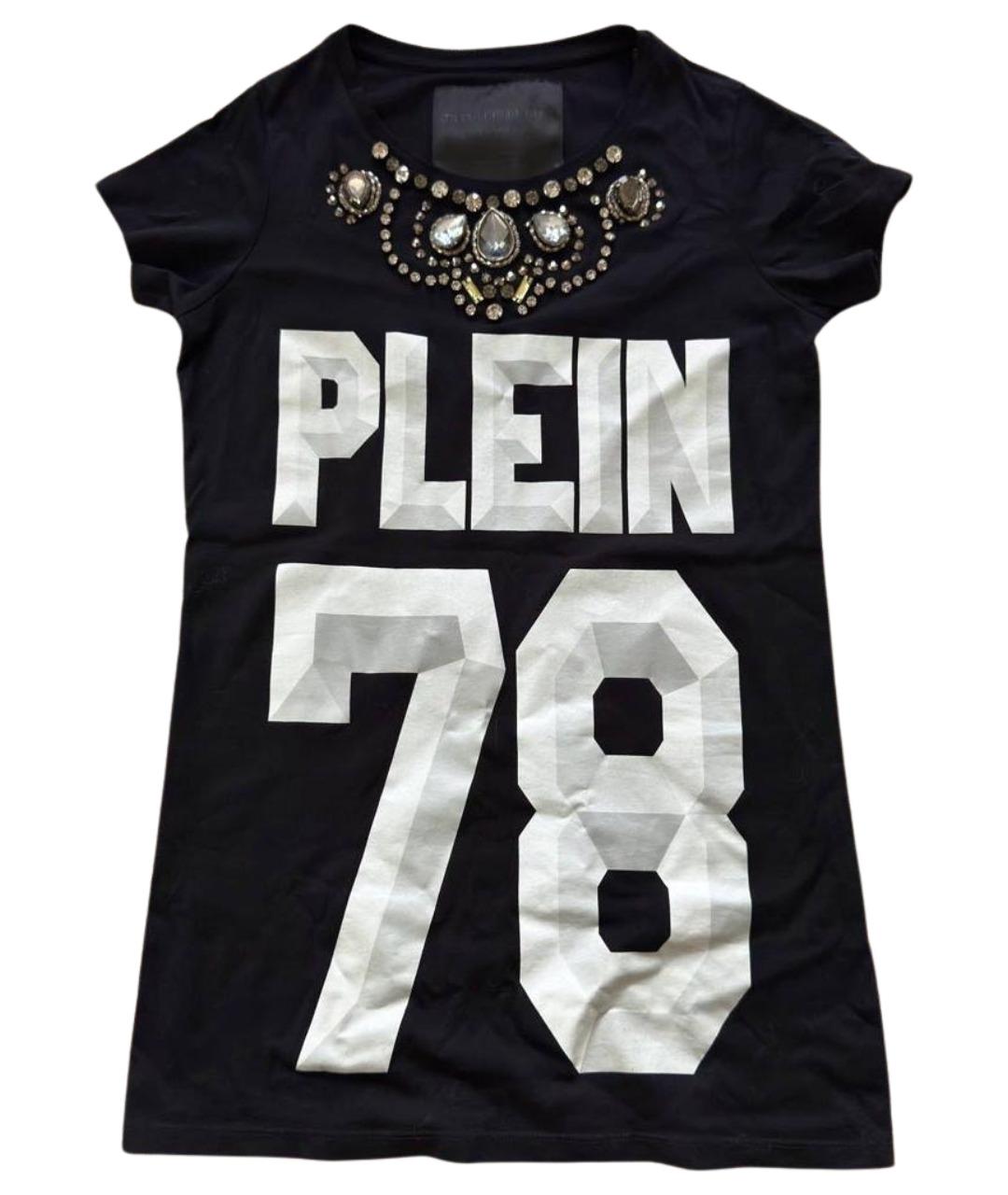 PHILIPP PLEIN Черная хлопковая футболка, фото 1