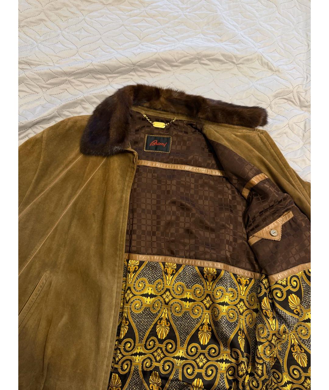 BRIONI Коричневая замшевая куртка, фото 4