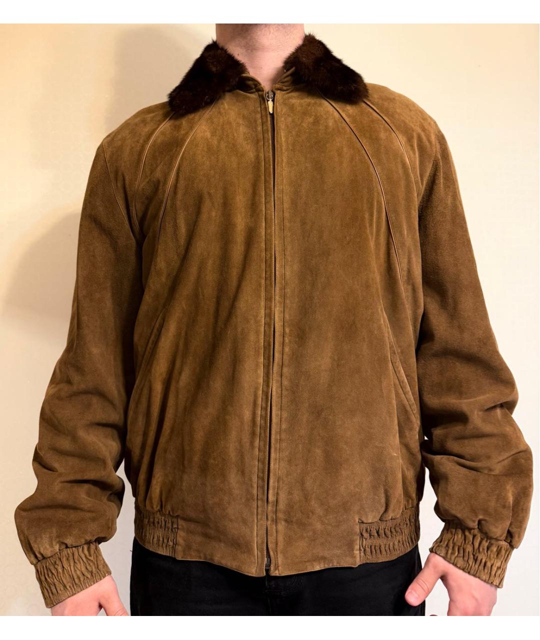 BRIONI Коричневая замшевая куртка, фото 2