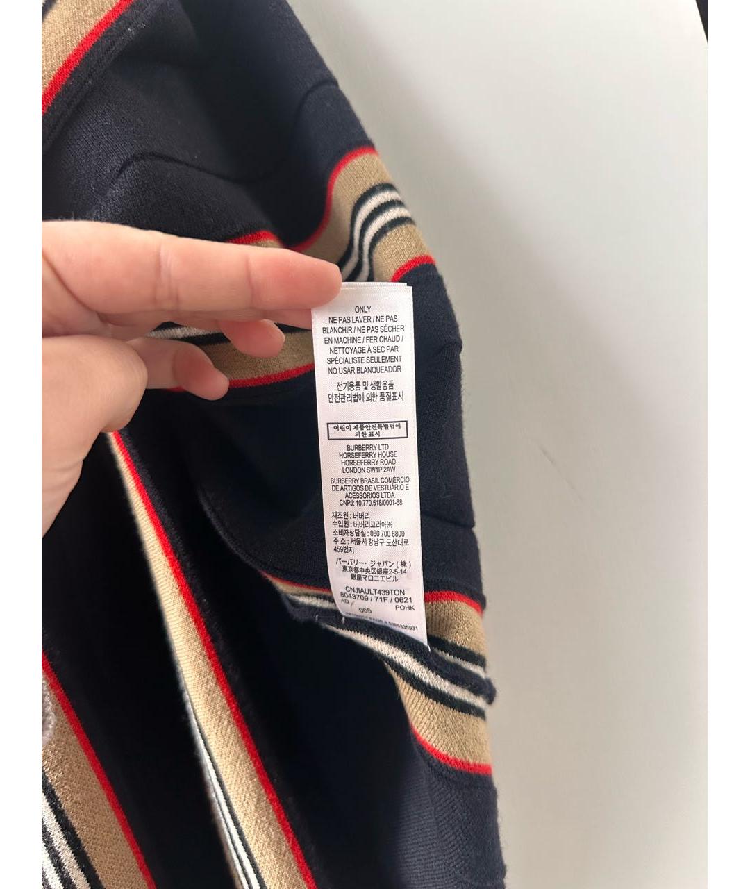 BURBERRY Мульти шерстяная юбка, фото 8