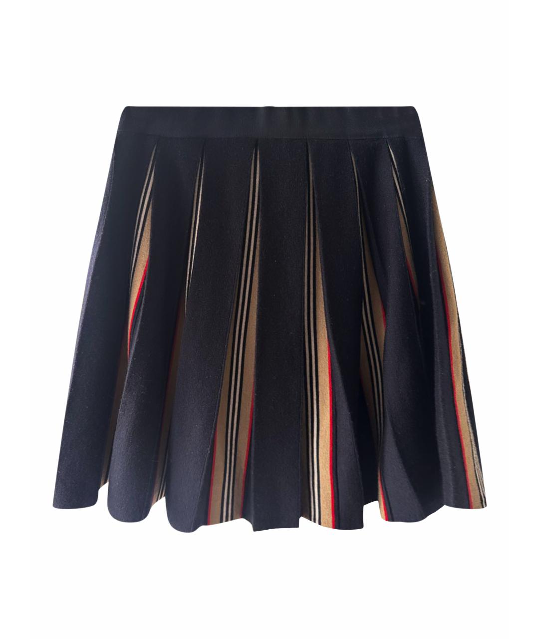 BURBERRY Мульти шерстяная юбка, фото 1