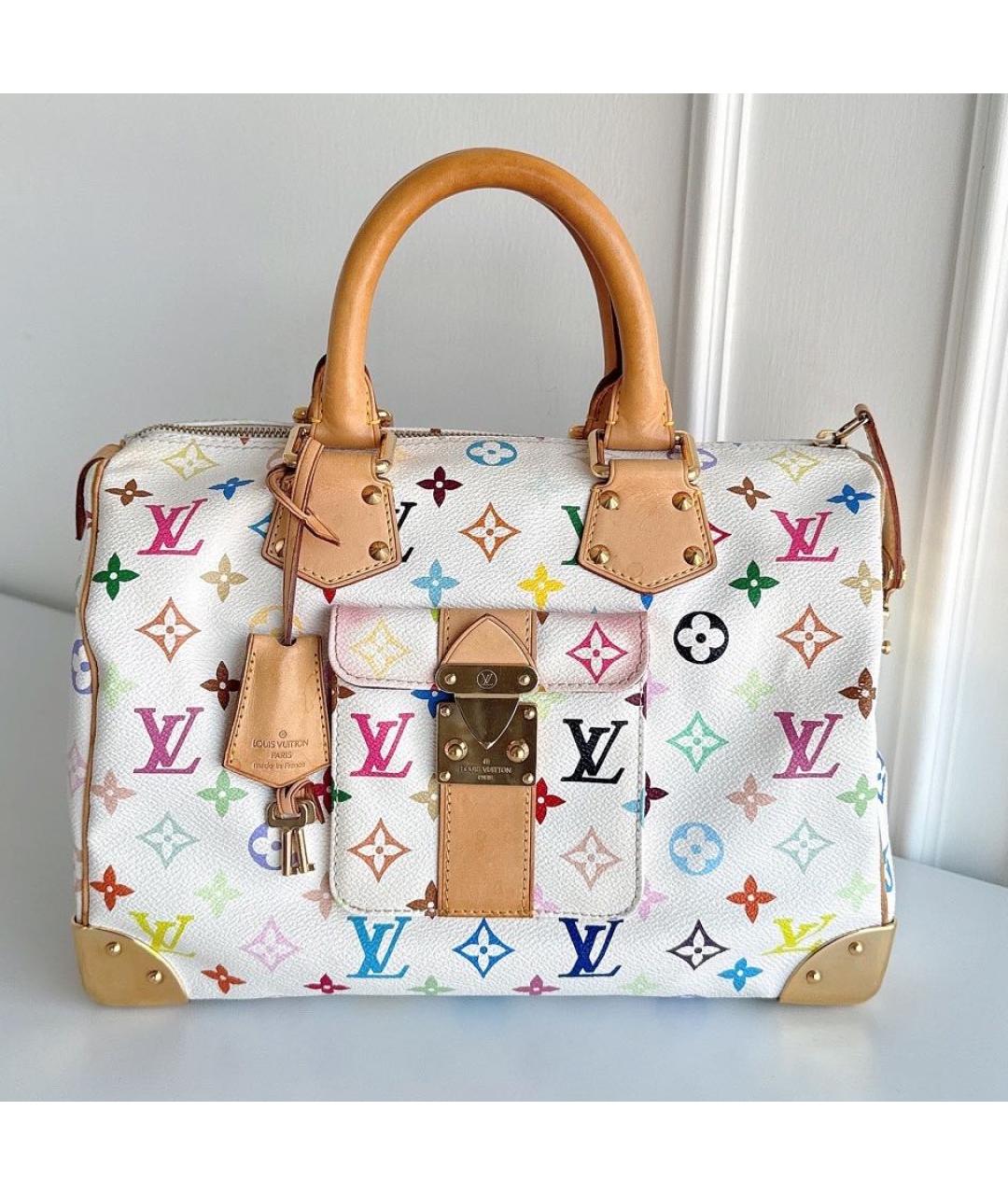 LOUIS VUITTON Белая сумка с короткими ручками, фото 2