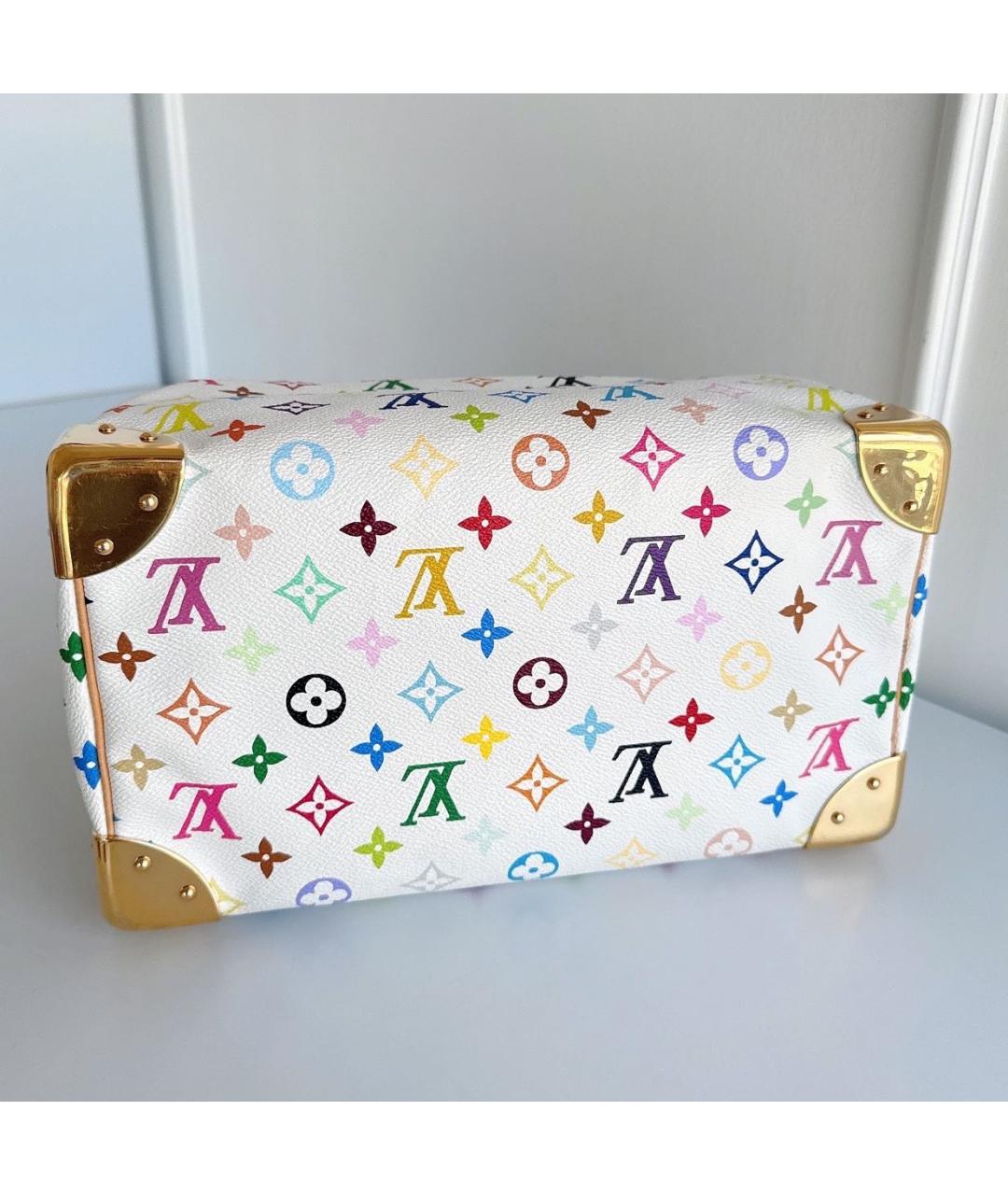 LOUIS VUITTON Белая сумка с короткими ручками, фото 4
