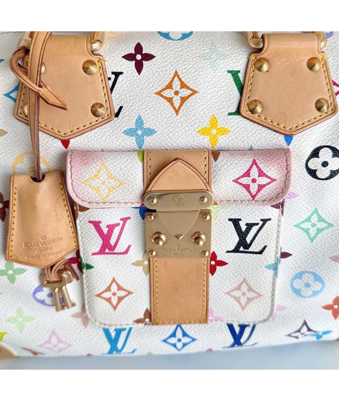 LOUIS VUITTON Белая сумка с короткими ручками, фото 5