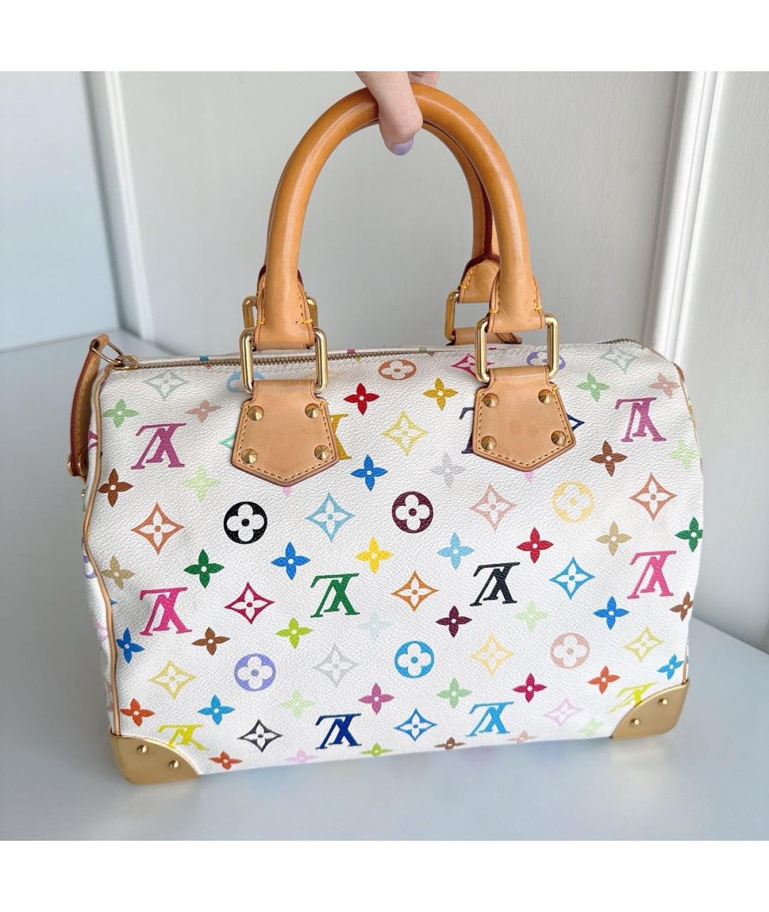 LOUIS VUITTON Белая сумка с короткими ручками, фото 3